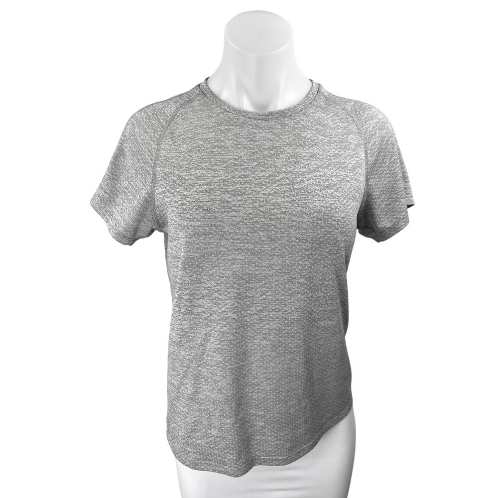 Outdoor Voices Women's Gray Short Sleeve Pullover Activewear Tee T-Shirt Top M